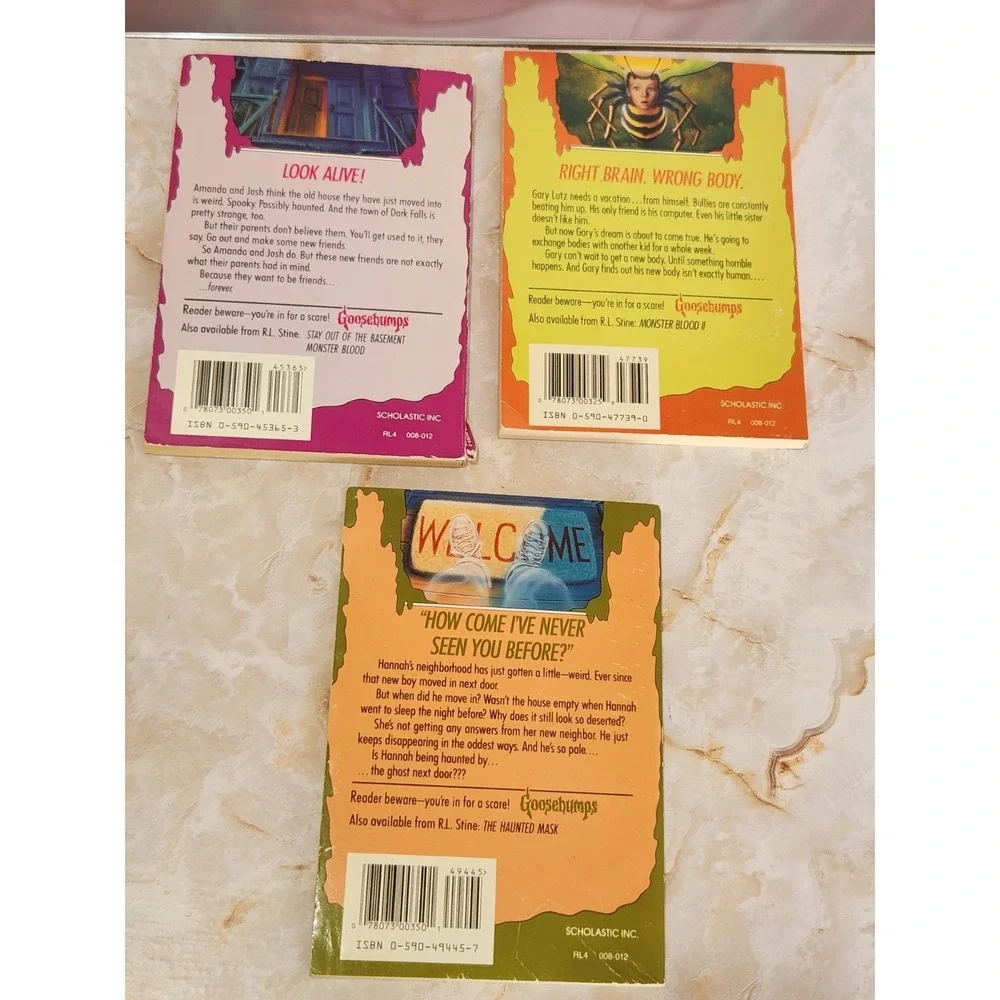 Vtg 1st Edition Goosebumps Books '92-95 (# 1, 10, 17) Bees Dead Ghost R.L. Stine
